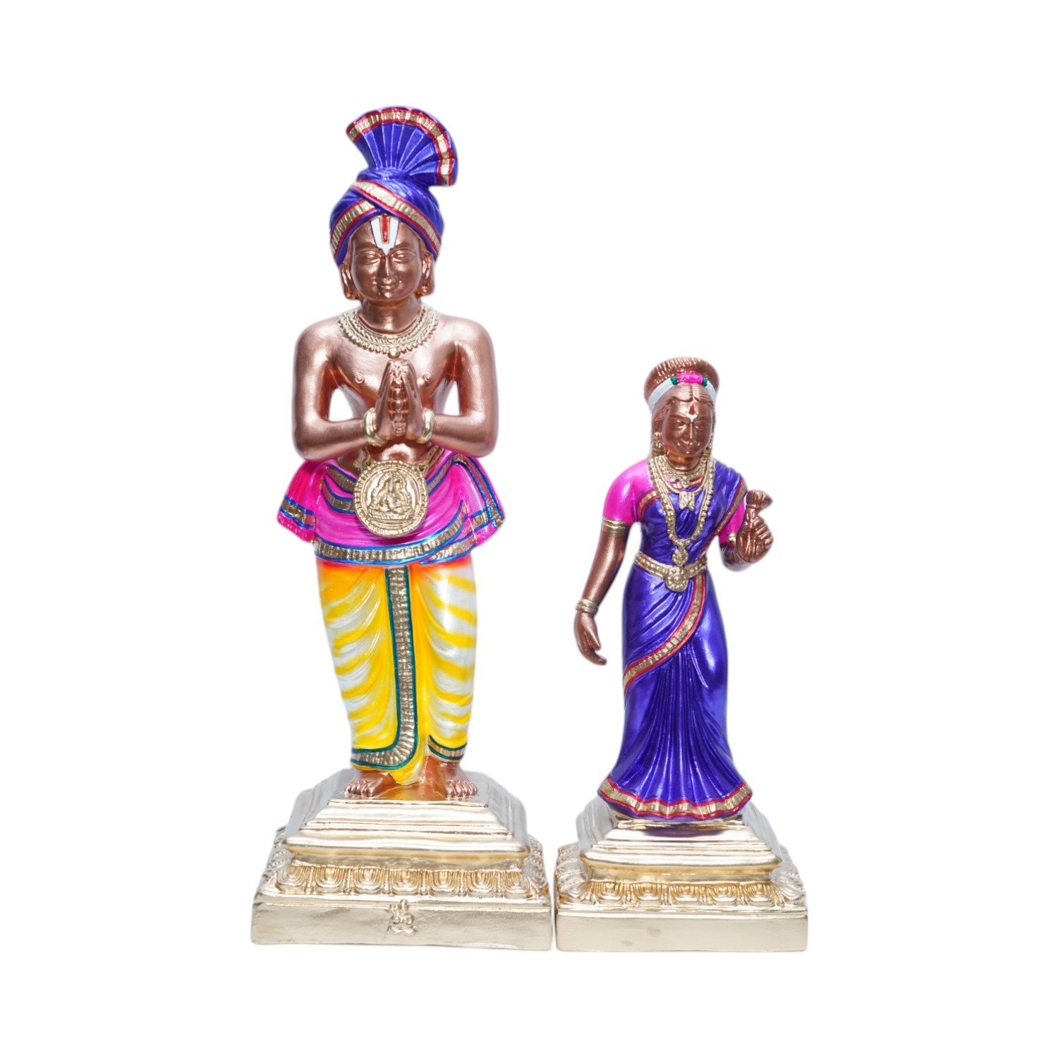 Thirumangai Azhvar & Kumudhavalli Thayaar - 22"