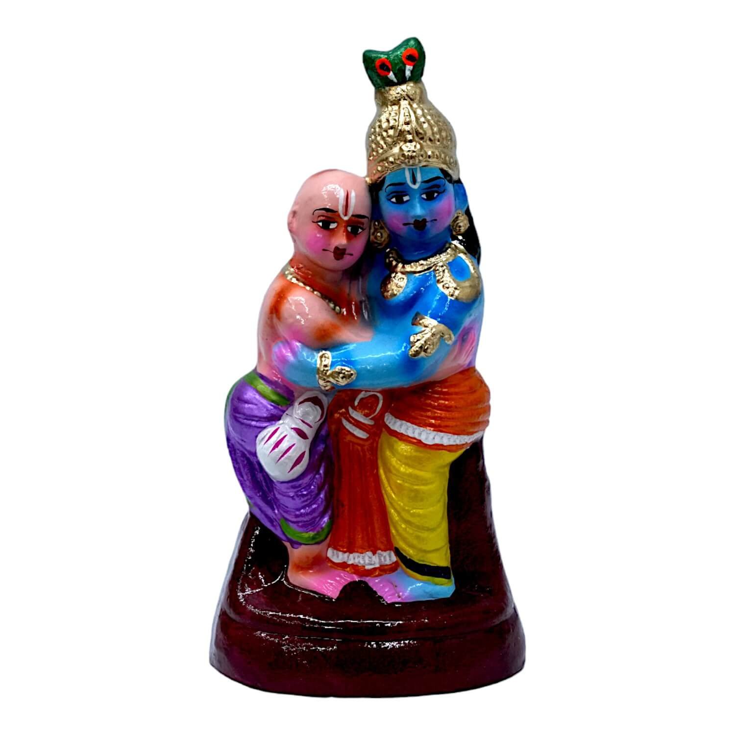 Krishnar Kuselar( sudama) Hugging - 11"