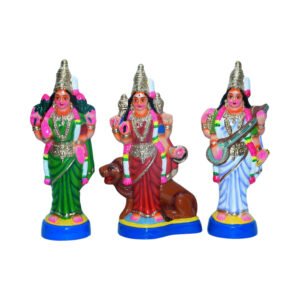 Lakshmi,Saraswathi & Durga(Stanting) - 11.5"